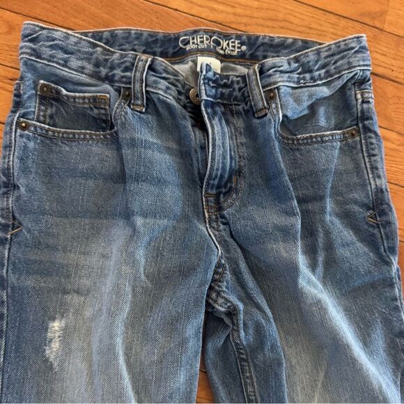 2 pairs boys bootcut jeans and 1 pair khaki cargo shorts size 14 - Picture 2 of 7